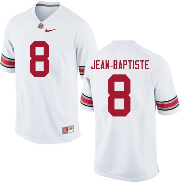 Ohio State Buckeyes #8 Javontae Jean-Baptiste Men Embroidery Jersey White